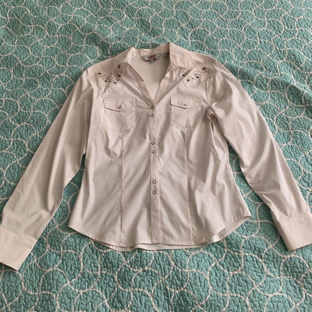 Retro Bejeweled Button Up